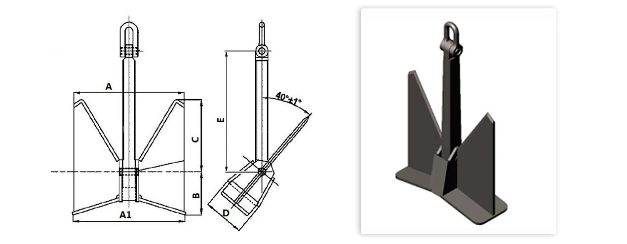 boat anchor drawing